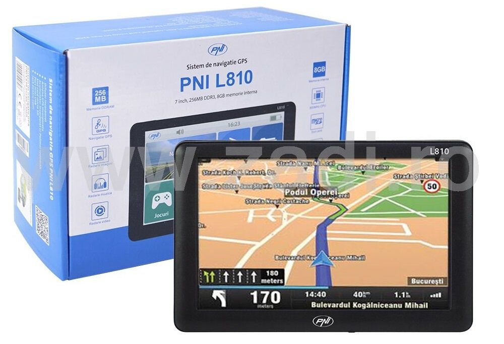 Gps auto si camioane 7 inch - gata de drum-suport/program/harti