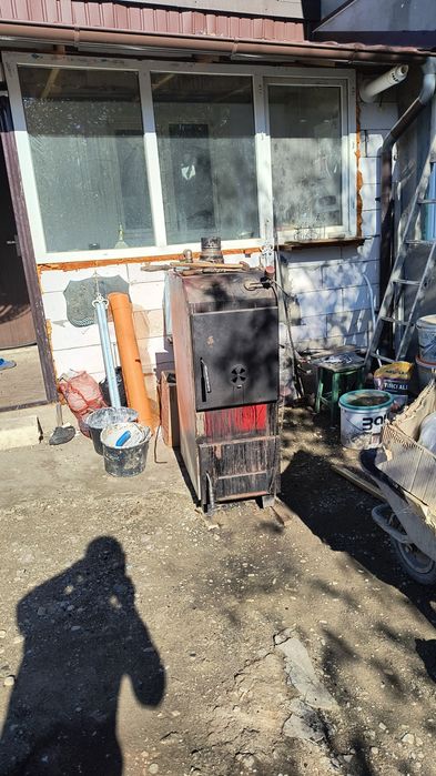 Vand pompa boiler 100l cu 2 serpentine centrala lemne și cărbune 24 kw