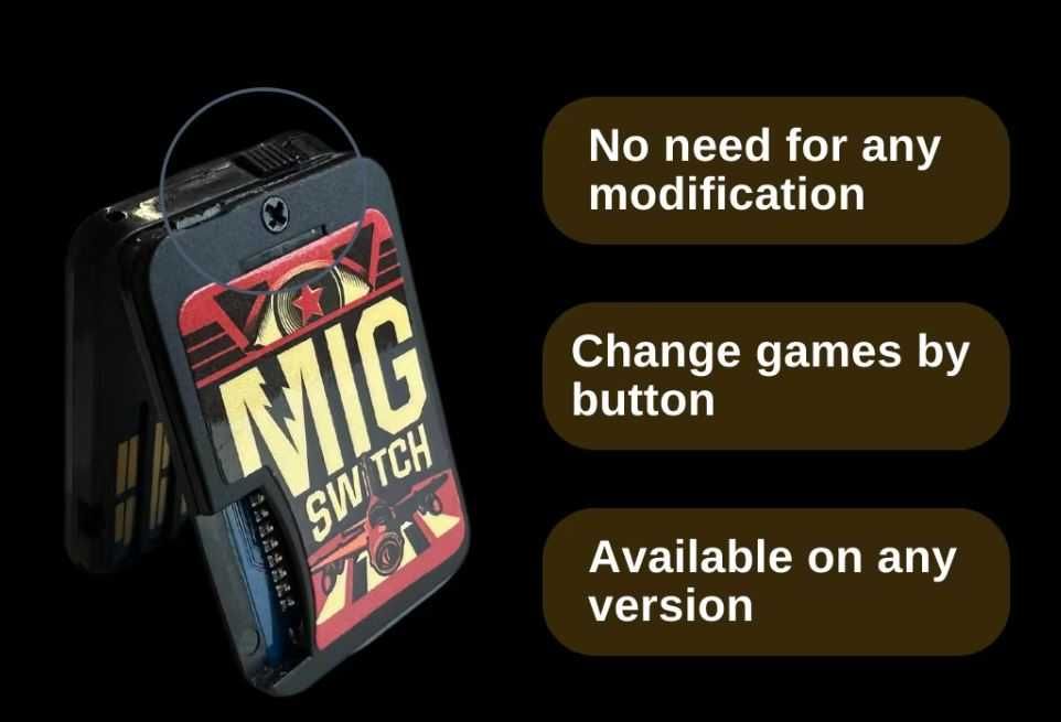 Mig Flash Switch Version 2 cu Buton Nou Original+SanDisk 200 Gb Nou