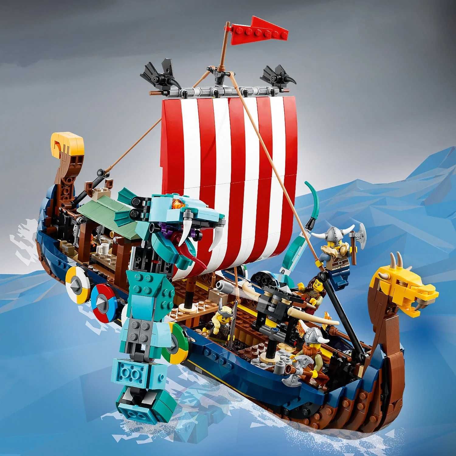 LEGO 31132 Creator Викингски кораб и Змията на Мидгард