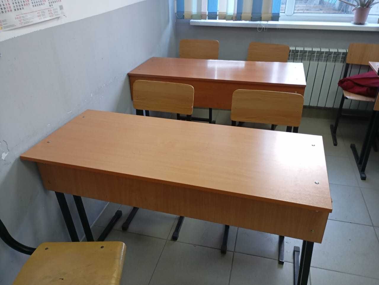 Новая парта для школьников регулируемые 5 шт.  Школьная доска-1шт