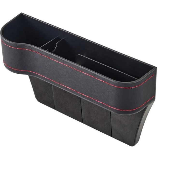 Органайзер- Поставка за чаши и телефон кожено покрит за Кола А-3600