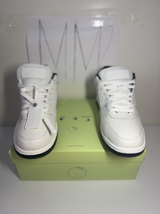 Adidasi Off-White Out Of Office white and black  Lace-Up Sneakers