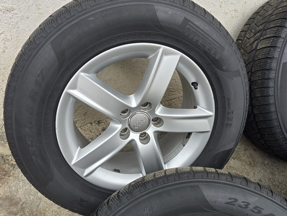 Jante aliaj Audi Q5 Anvelope Iarnă M+S 235/65R17 6mm Pirelli