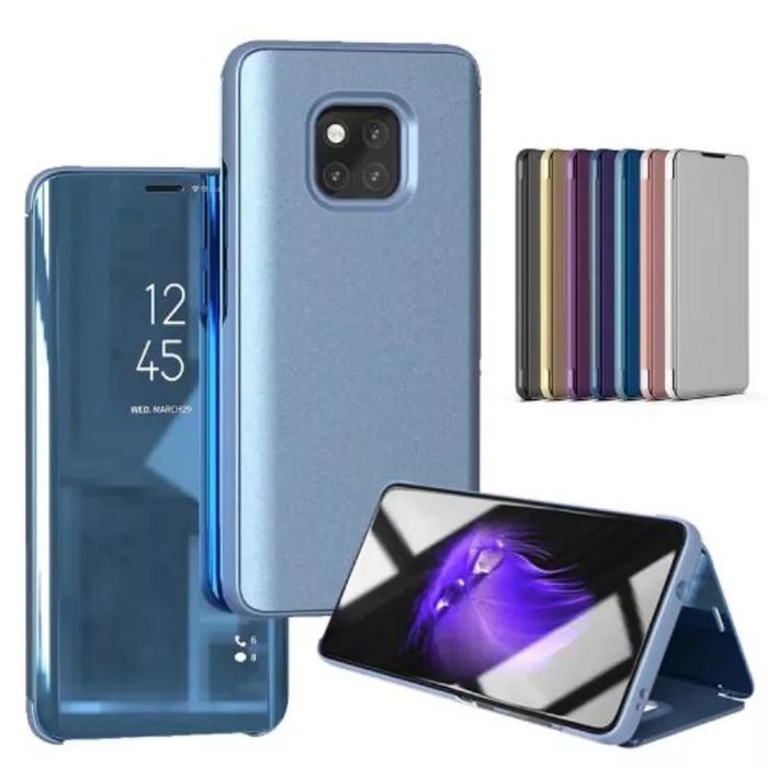 Husa Flip Stand Mirror compatibil Huawei Mate 20 Pro