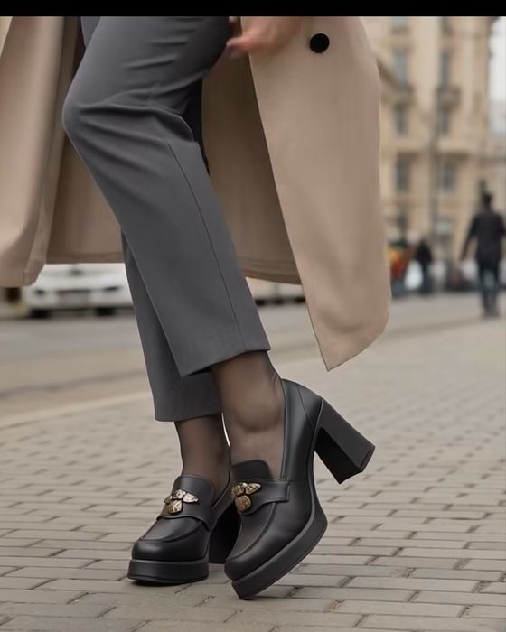 Pantofi dama din piele naturala