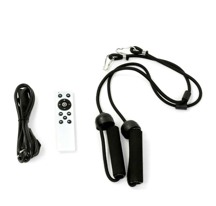 Виброплатформа массажер для ног, тела, с пультом, фитнес резинки