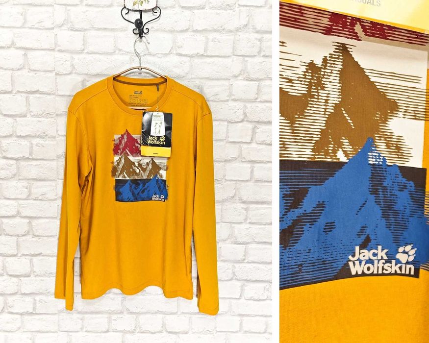 Jack Wolfskin Оригинална мъжка фланелка размер S НОВА