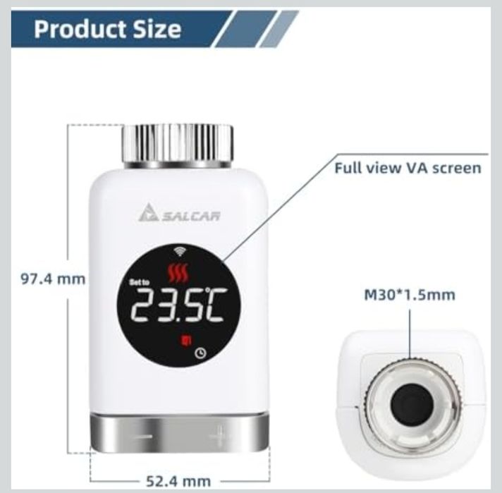 Termostat inteligent LCD WiFi calorifer