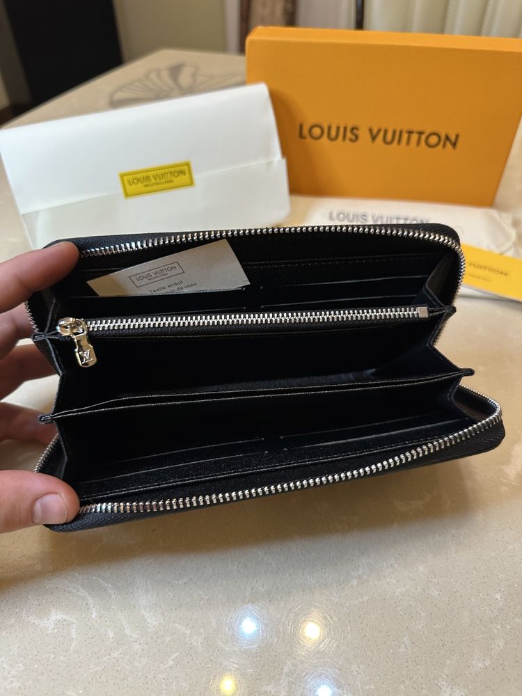 Portofel Louis Vuitton Black Piele Full box