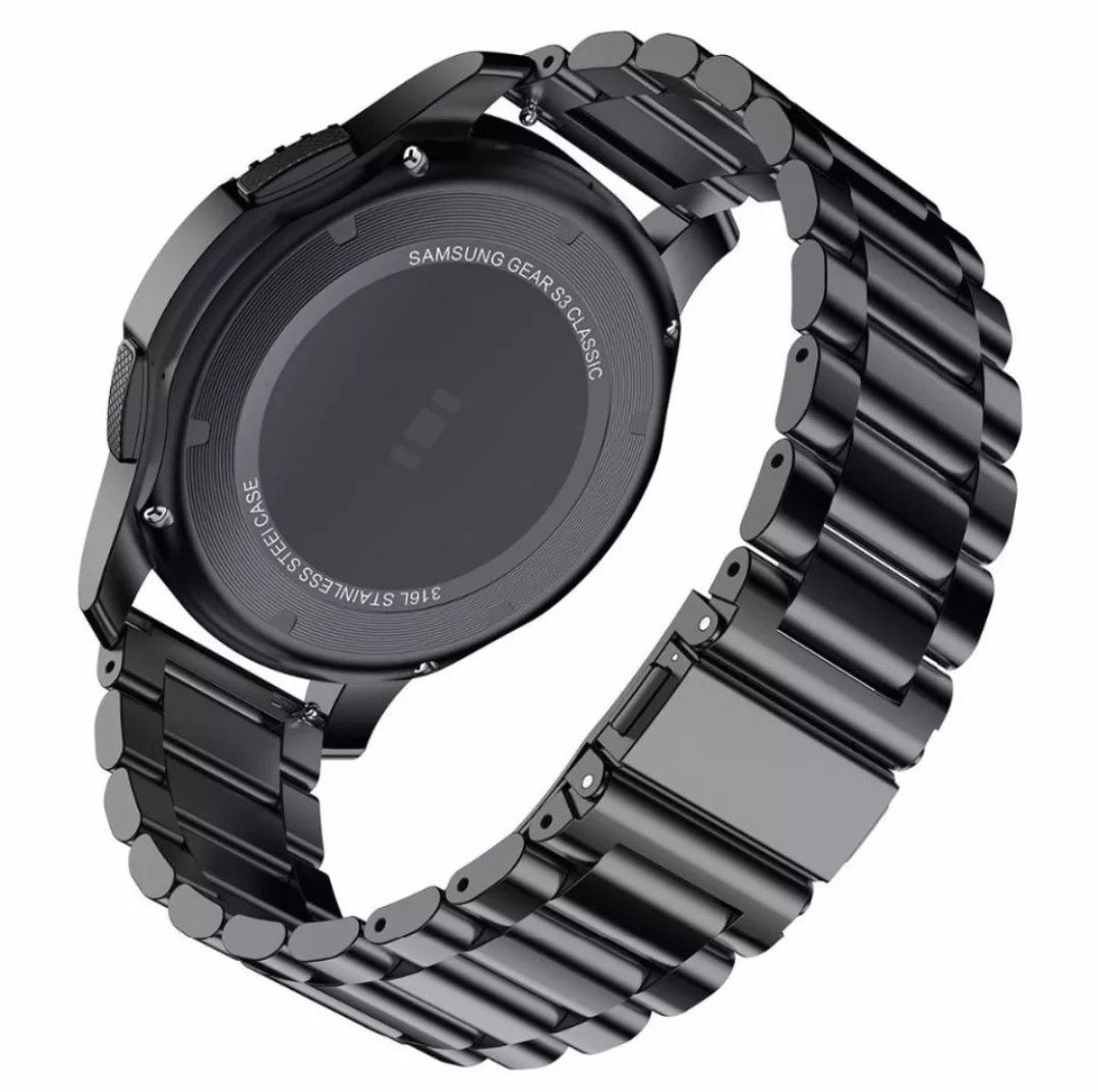 Метална Стоманена Верижка за Huawei Watch GT4 GT3 GT2 Samsung Xiaomi