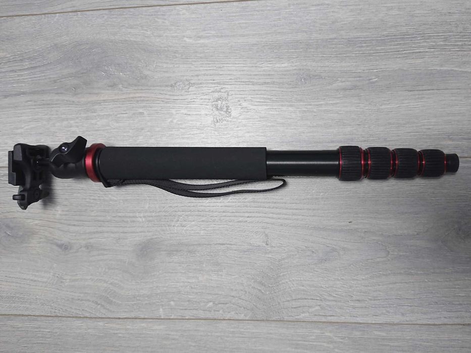 Set Manfrotto Element Monopod Red + Manfrotto Center Ball Head