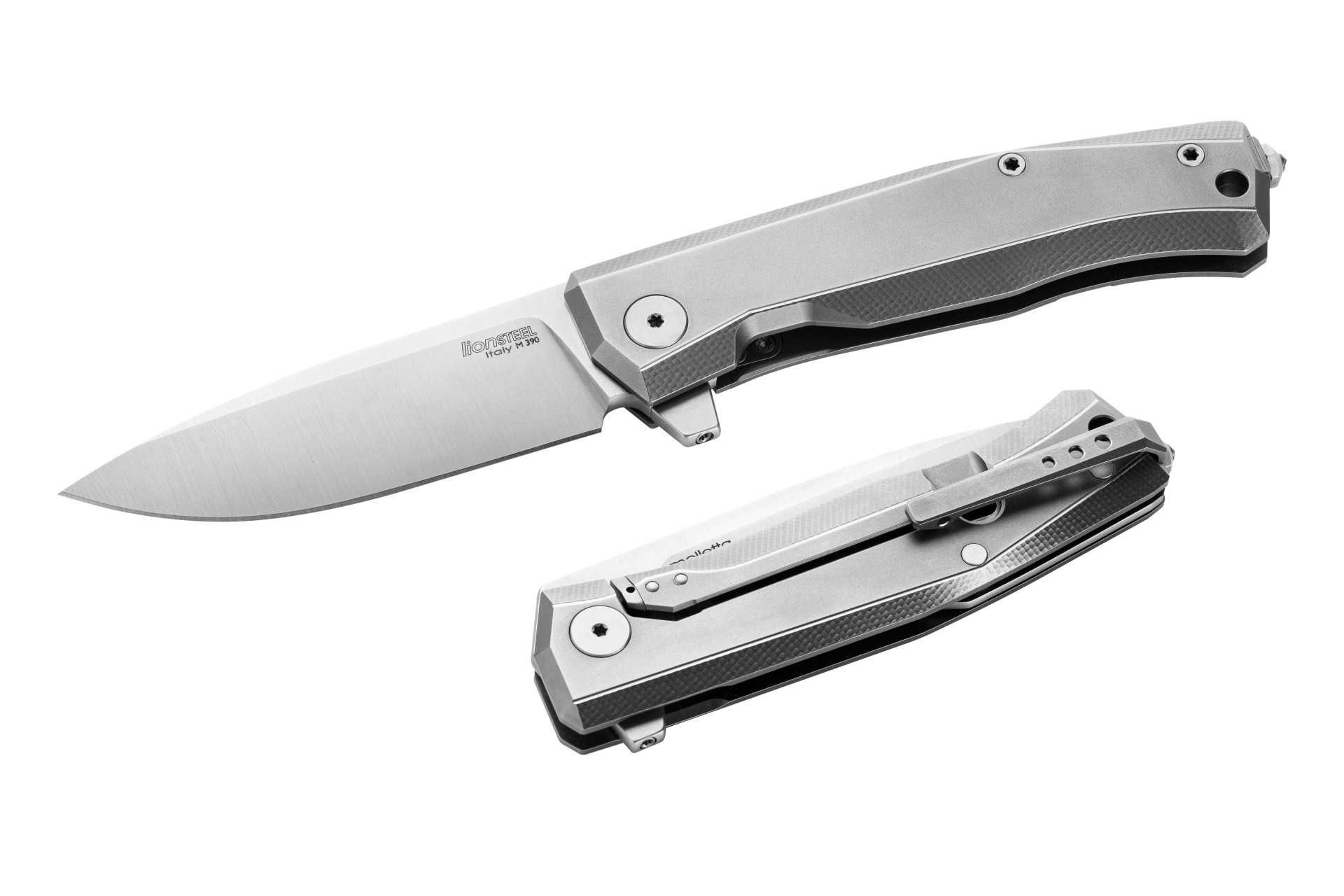 Briceag LionSteel Myto cu maner din titan, lama Bohler M390