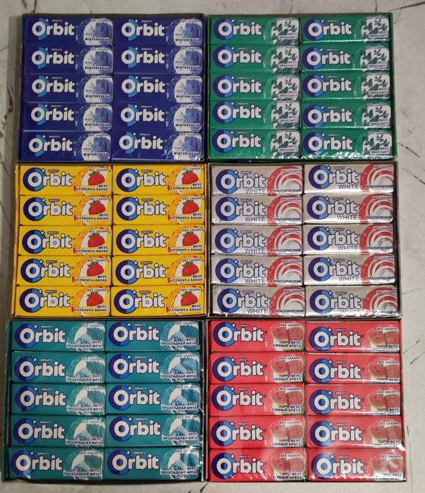 Орбит, живательная резинка, живачка, сағыз