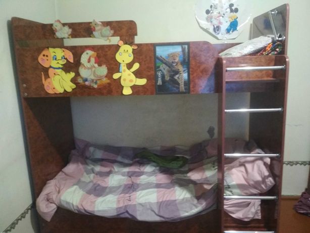 Двухэтажный кровать детский