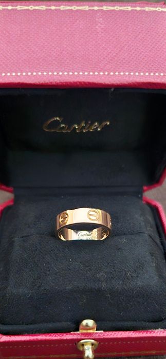 Бренд Cartier Love оригинал. Золотое кольцо 750 пробы без бриллиантов.