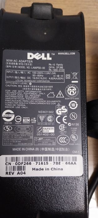 Оригинално зарядно Dell 19.5v 4.62A.