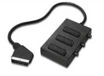 Multi Scart Conector cu 3 butoane