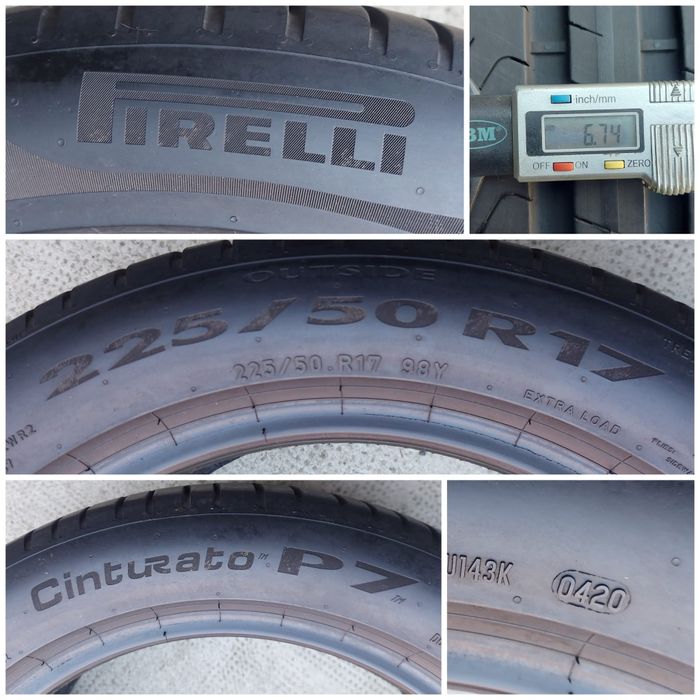 O bucată 225/50 R17 vară - una Semperit Pirelli