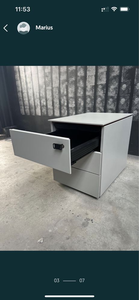 Rollbox metalic Steelcase 3+1 sertare