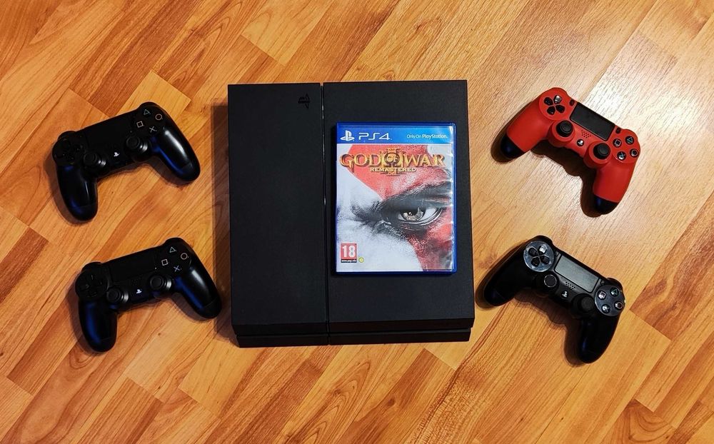ТОП Комплект! PlayStation 4 (PS4) 1TB + 4 Джойстика + НОВА Термопаста