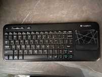 Клавиатура Logitech Touch Keyboard K400 черная с сенсорной панелью Б/У