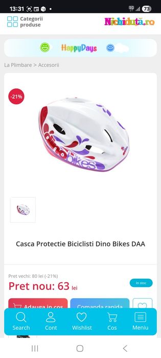 Bicicleta fetite Dino Bikes
