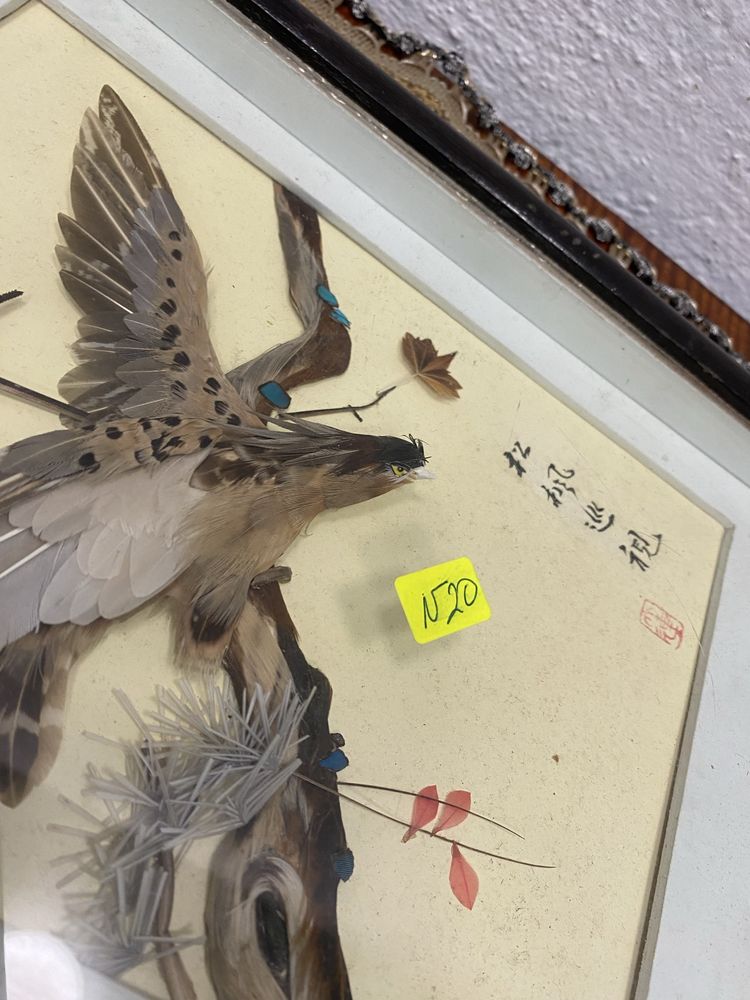 Японска картина препарирано птиче