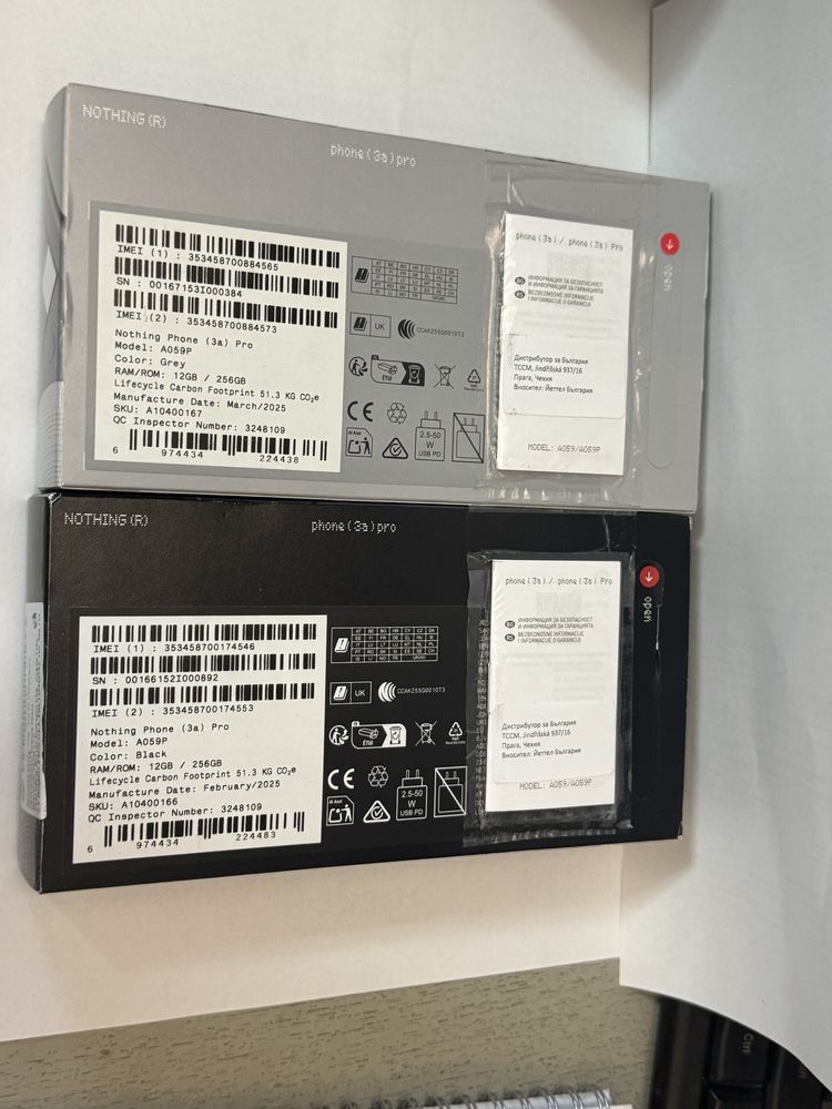 НОВ nothing phone 3a Pro 12ram/256gb с гаранция
