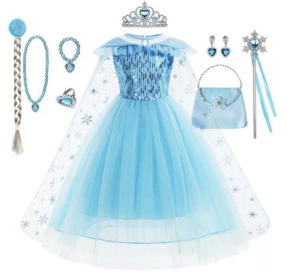 Платье Эльза с аксессуарами