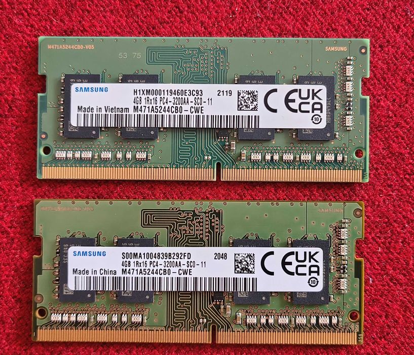 Memorie laptop 8 GB DDR4