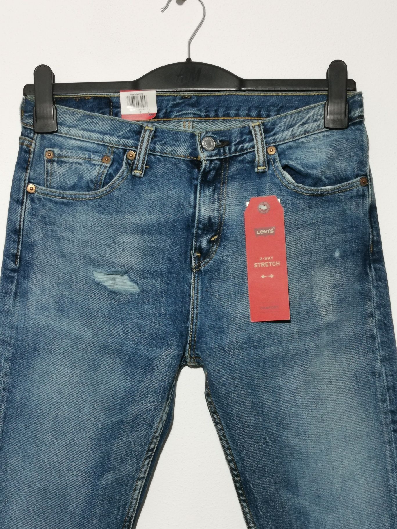 Blugi Barbati Levis LEVI'S 510 Skinny cu rupturi - Marime: W29 L32