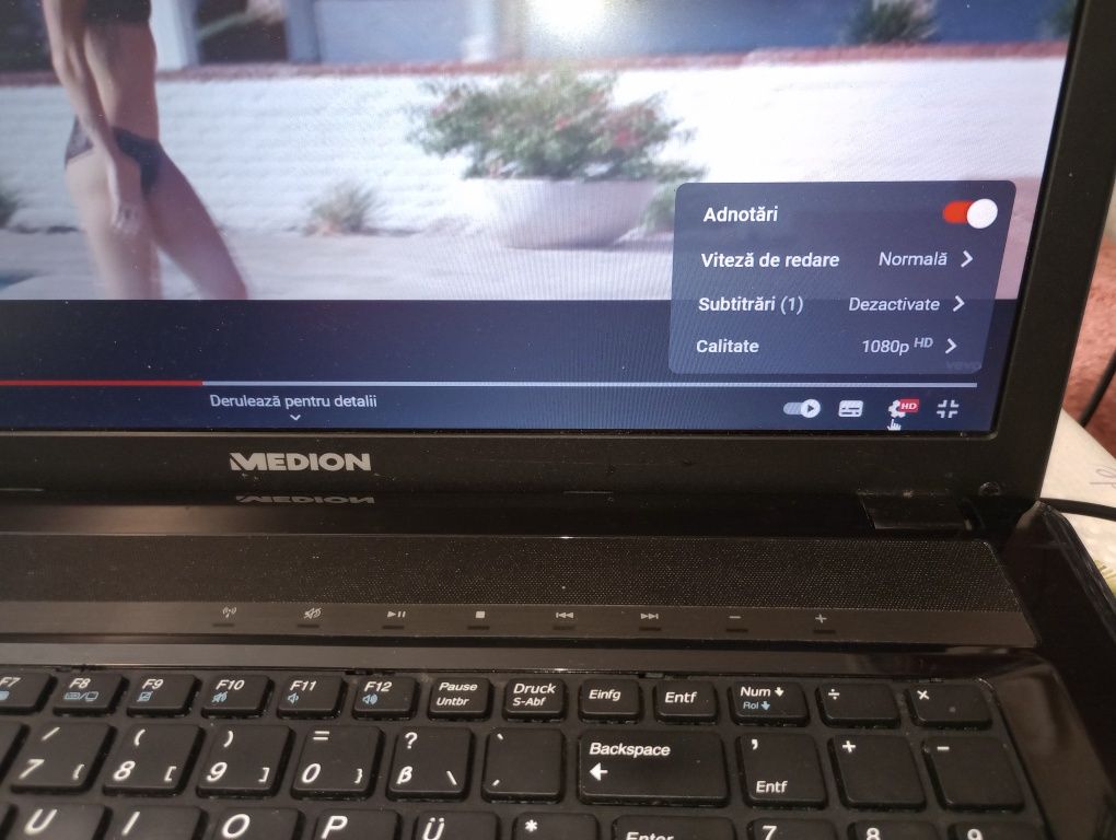 Laptop Medion Akoya, 6 gb,250 gb,display 17,3, HDMI, webcam