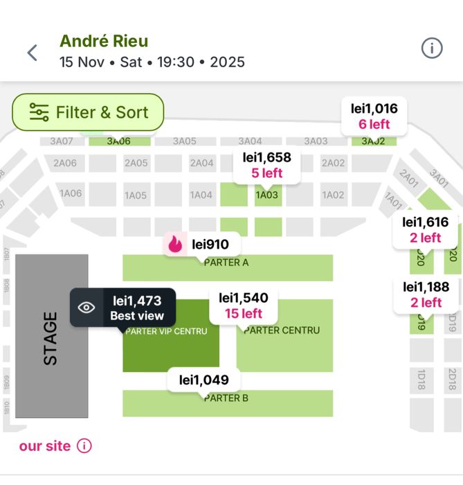 Vand 3 bilete la Andre Rieu ,data de 15 nov