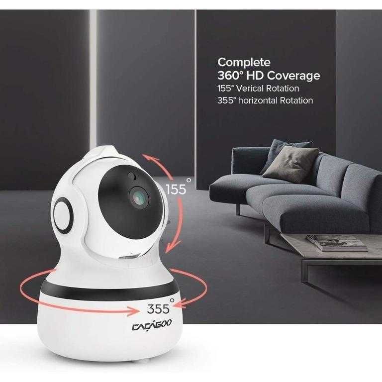 Камера за наблюдение Cacagoo S3344, Wi-Fi, Нощно виждане,1080P HD