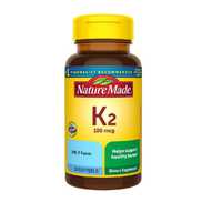 Nature Made Витамин K2, 100 мкг, добавки для здоровья костей, 30 мягки