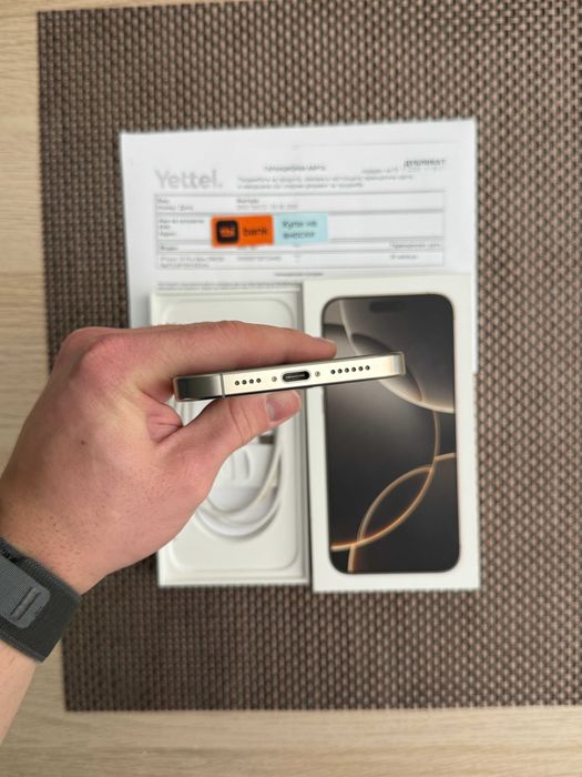 НОВ! Гаранция! iPhone 16 PRO MAX Лизинг от 78лв/м 256 Natural titanium