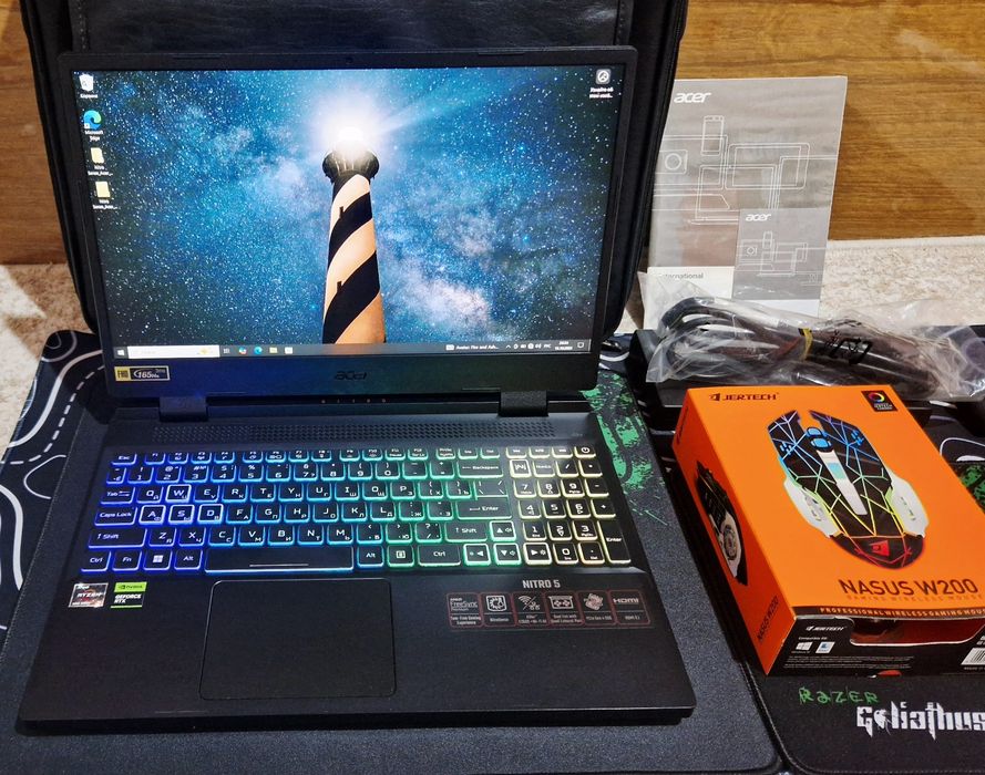 Acer Nitro 5 Ryzen 5x6, RTX3070TI, ssd 512,озу16