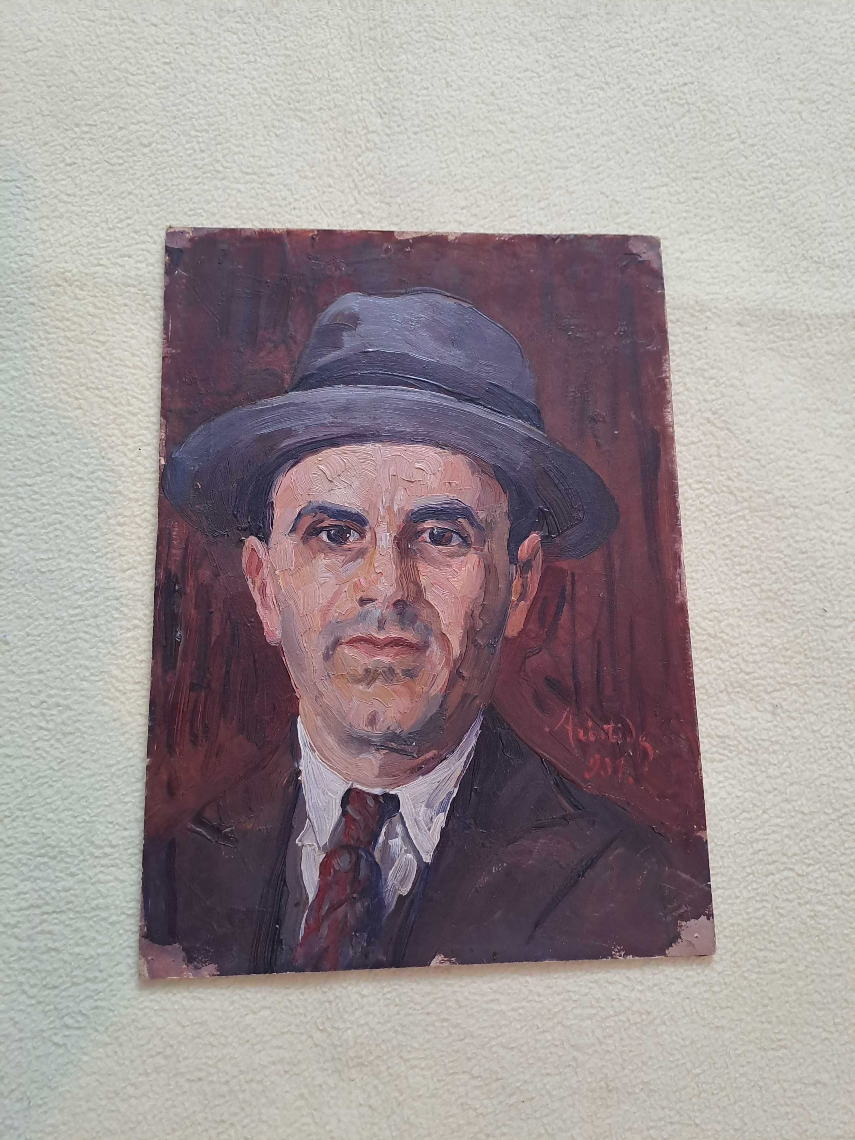 tablou pictura veche semnat Aristide datat 1931