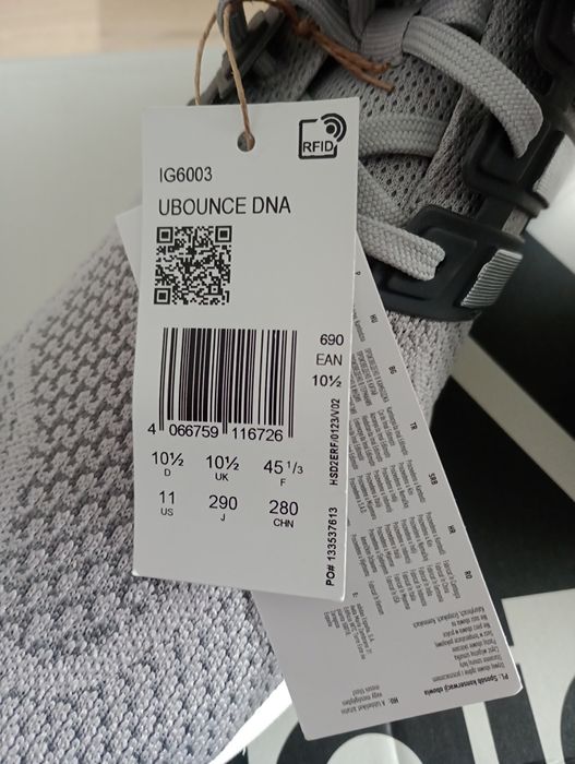 Adidas uBounce DNA, noi, nepurtati, cu eticheta, marimea 45  (29 cm)