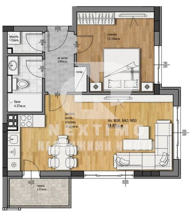Продава се Двустаен апартамент в Пловдив, Христо Смирненски - 77 кв.м за 1489 €/кв.м - Снимка #7