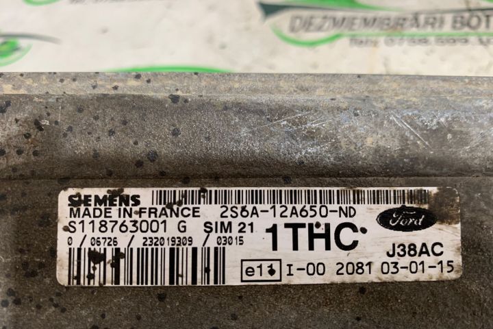Calculator Motor ECU Ford 2S6A-12A650-ND Ford Fiesta a 5-a generatie
