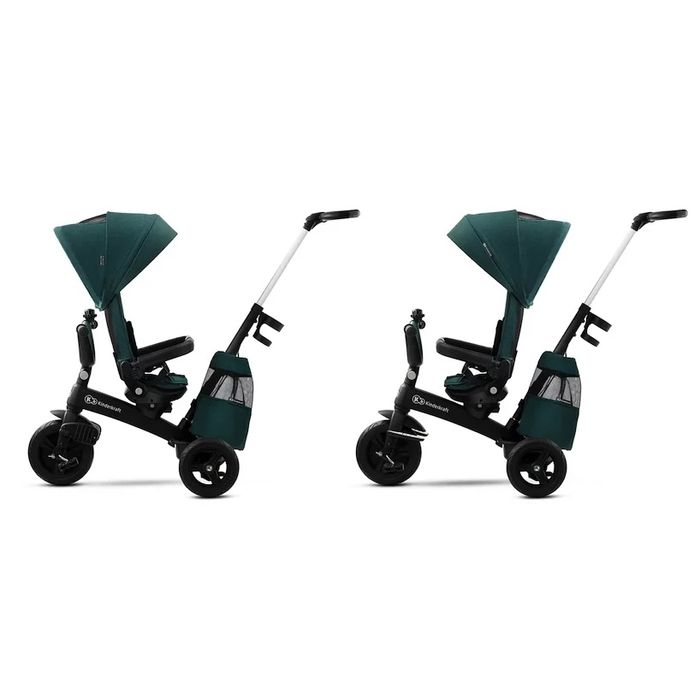 Tricicletă Kinderkraft EASYTWIST, MIDNIGHT GREEN