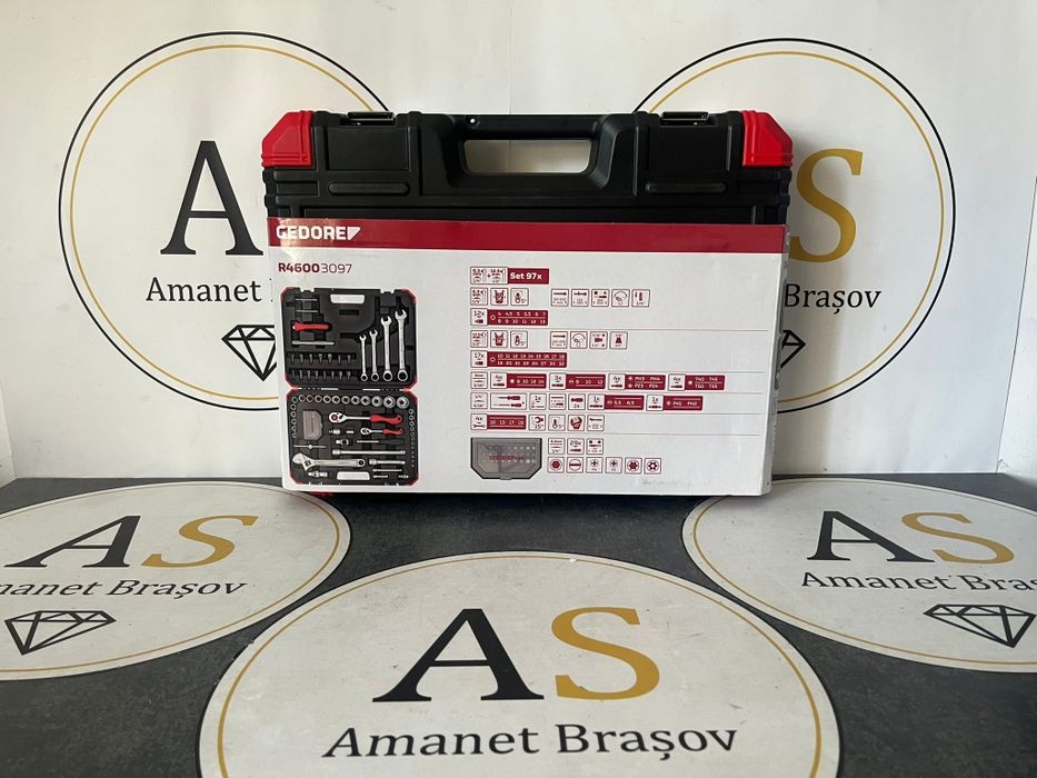 Trusa chei tubulare clicheti biti Gedore Red 97 buc Noua