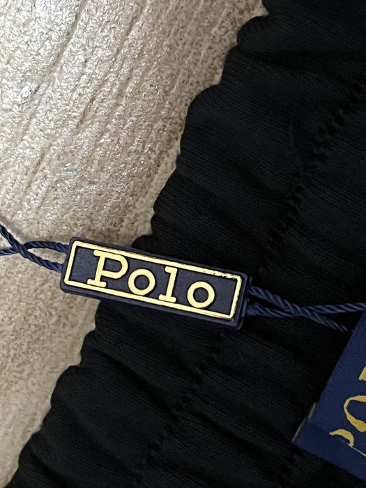 Pantaloni Ralph Lauren, Negru, Logo Roșu