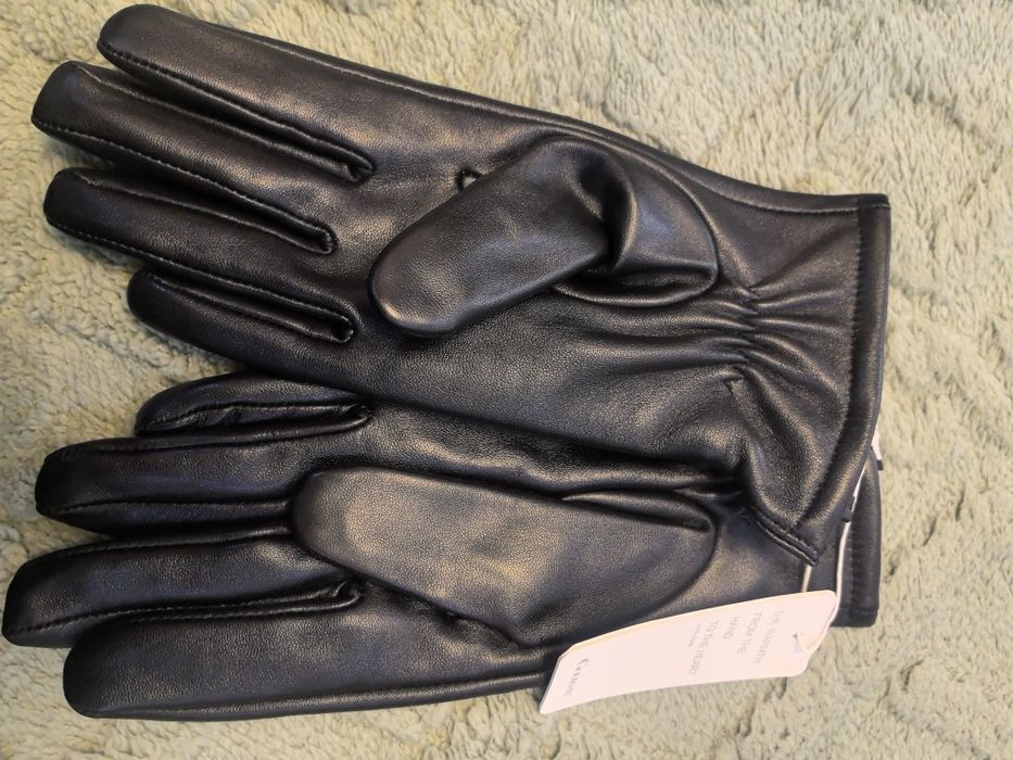 Перчатки женские кожаные