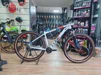 Bicicleta Cube AIM SLX White and Blue and Red 20" / 29/ L
