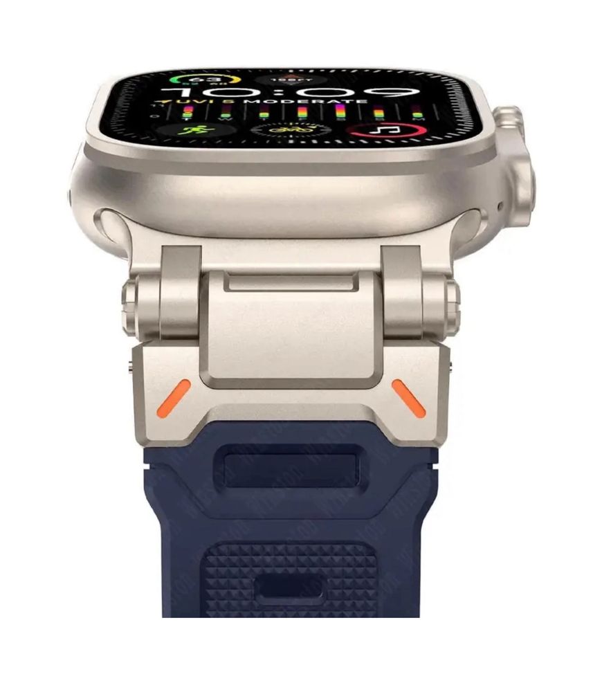 Curea Husa Insertie Titanium + TPU Apple Watch Iphone