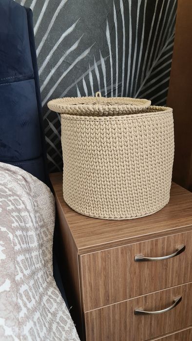 Корзина из  полиэфирного шнура. Подарки