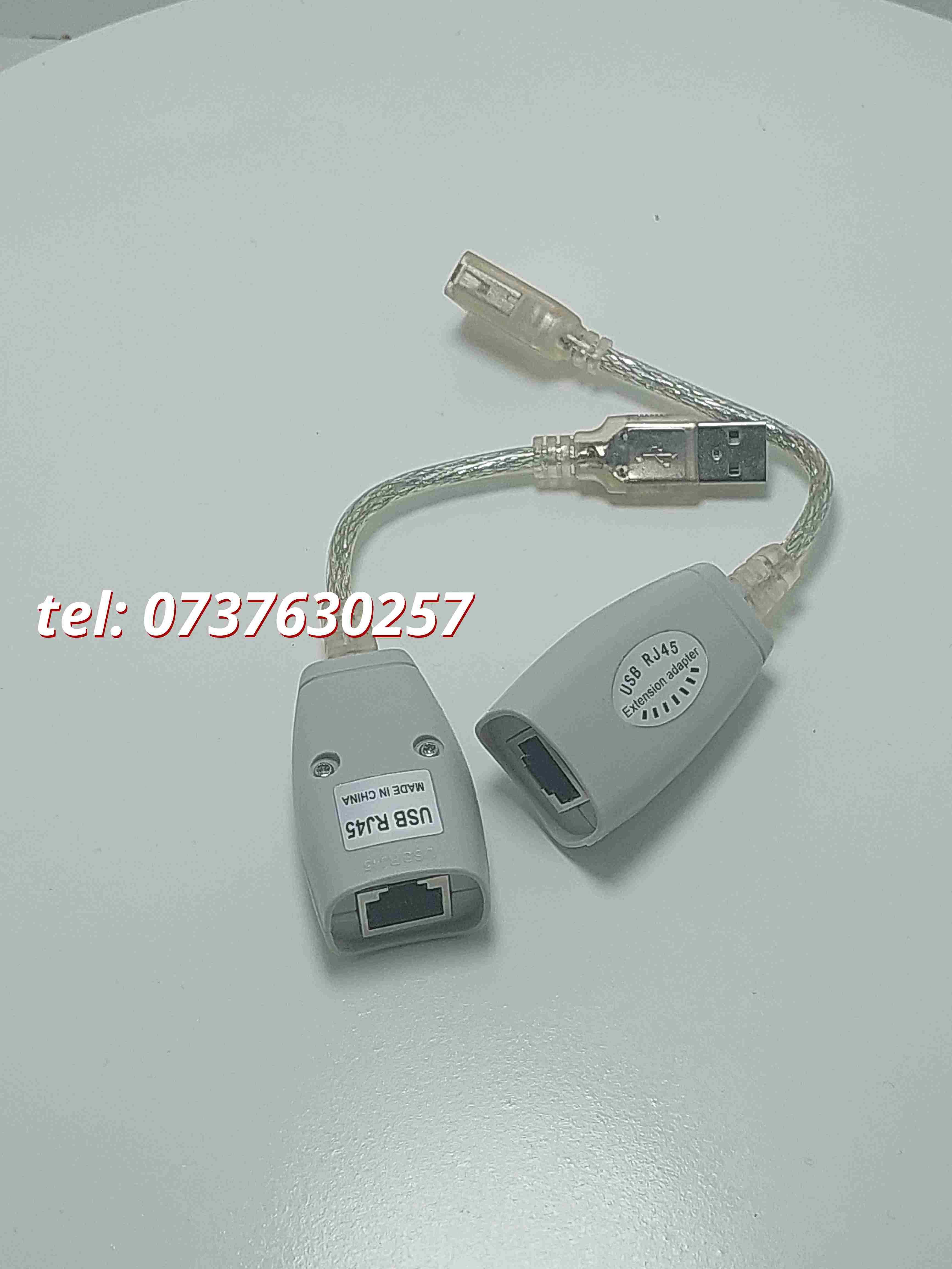 Adaptor Pentru Extensie Usb Rj45 45m Cat 5 6